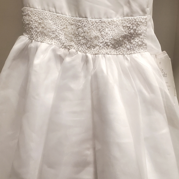 New US Angels Princess Dress Tulle Sparkly White Size 6 - Picture 2 of 5